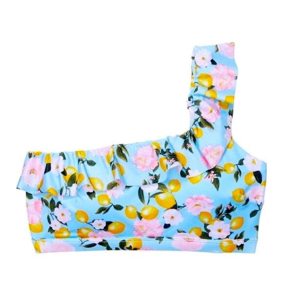 Victoria’s Secret Blue Lemon Ruffle One Shoulder Swim Top and Bottom Bikini CHEE - Picture 3 of 16